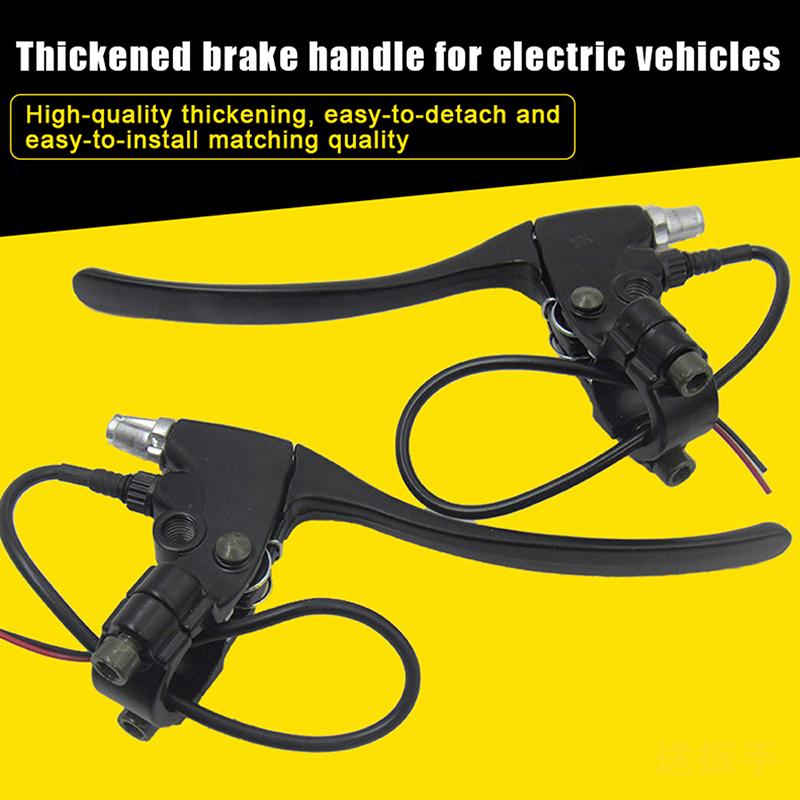 1 Pair E-Bike Rear Brake Lever Electric Bicycle Brake Handle Cycling Bike Accessory Riding Brake Tools