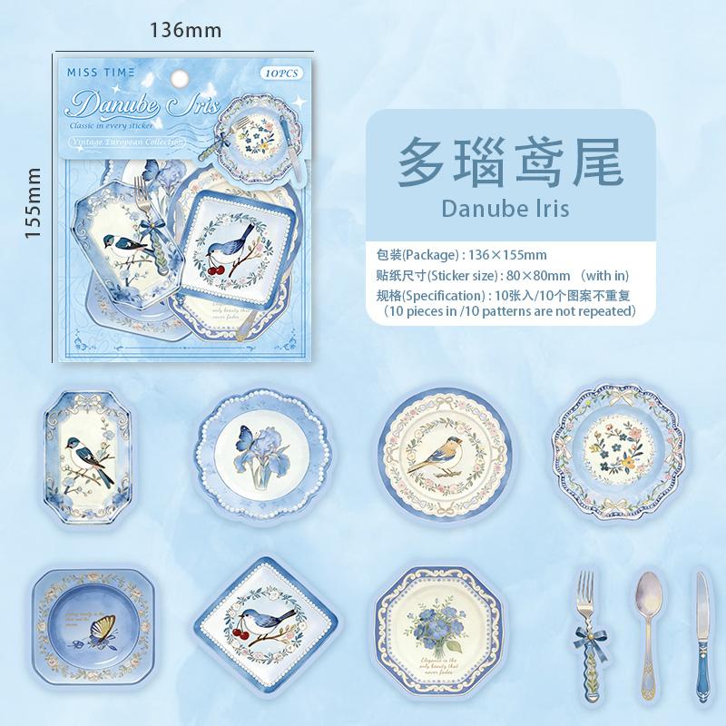 

JIAMEI 10pcs/pack Kawaii tableware decoration stickers DIY Scrapbooking Stickers Decor Journal Supplies Aesthetics Stationery