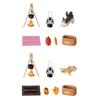 Tiny Wood Pile Campfire Set For Outdoor Camping Displays Miniature Props Ideal For Dollhouses Model Decoration