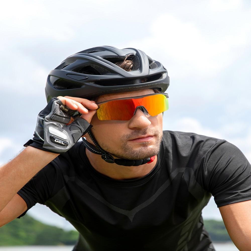 Anti-Fog Mountain Bike Glasses SPEEDHYUN Polarized UV400 & Ventilation System for Trail Riding