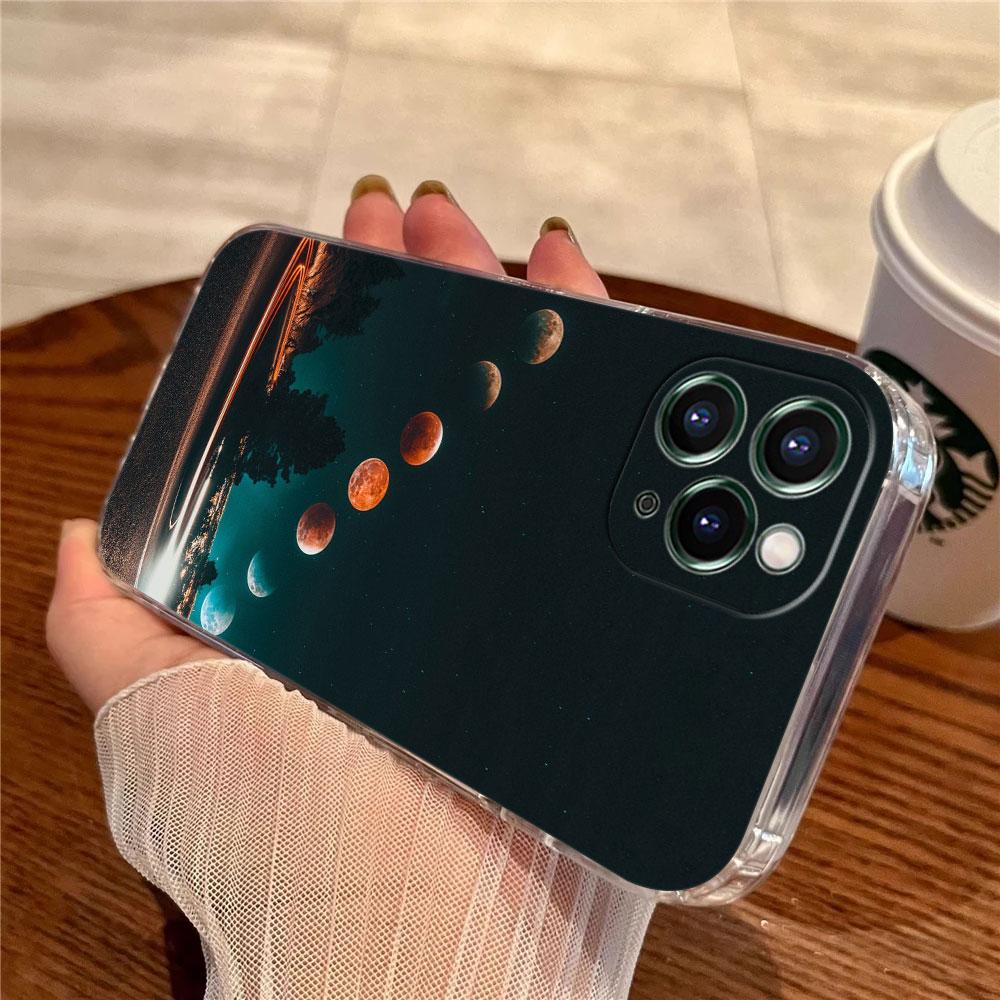 Sky Space planet Moon Stars Universe Case For Apple iPhone 17 16 15 14 13 12 11 Pro Max 16 Plus 16E 17Air Case 17Pro Phone Cover