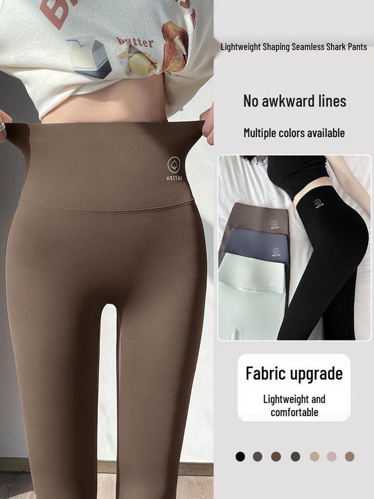 No Embarrassment Women's Fleece-Lined Slimming Yoga Pants - Plus Size, Autumn/Winter Thickened Leggings