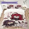 High School DxD Pattern Bedding Uilt Set Uilt Cover Pillowcase Home Decoration Birthday Gift (1 * Duvet Cover + 2 * Pillowcase  Without Core)