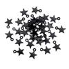 100 Stück Charms Stern 11x8mm Handgefertigt Bastelanhänger Herstellung passend, Vintage Tibetische Bronze Silber Farbe, DIY Für Armband Halskette
