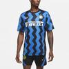 Nike 2020/21 Inter Milan Home Fan Edition Soccer Jersey T-Shirt Men Tops Blue White CD4240-414