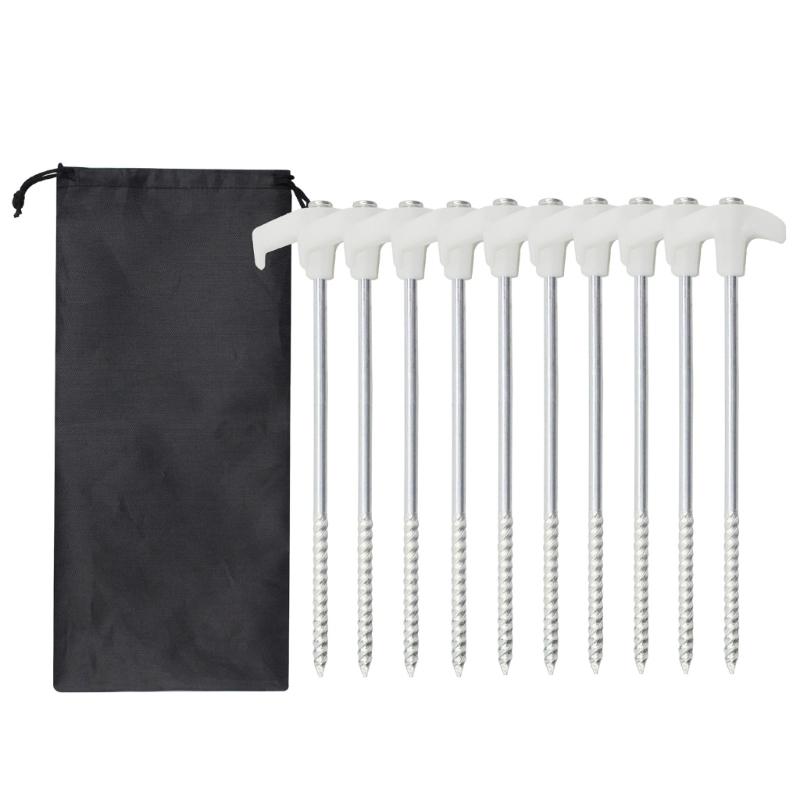 10pcs Tent Stakes Ground Anchors Durability Tent Peg Multifunctional Tent Stake for Secure Camping
