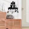 Metal Castle Key Hook Wall Mount Coat Rack Hat Organizer Entryway Office Kitchen Bathroom Decor 9.84 Inch Art Ironwork