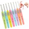 8Pcs Sweater Scarf DIY Crafts Crochet Hooks Plastic Handle Knitting Needles