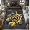 Tappeto Morbido Area Rug con Motivo Calcio Portsmouth FC Antiscivolo Tappeto per Pavimento Interno Tappetino Decorazione Sportiva per Camera da Letto