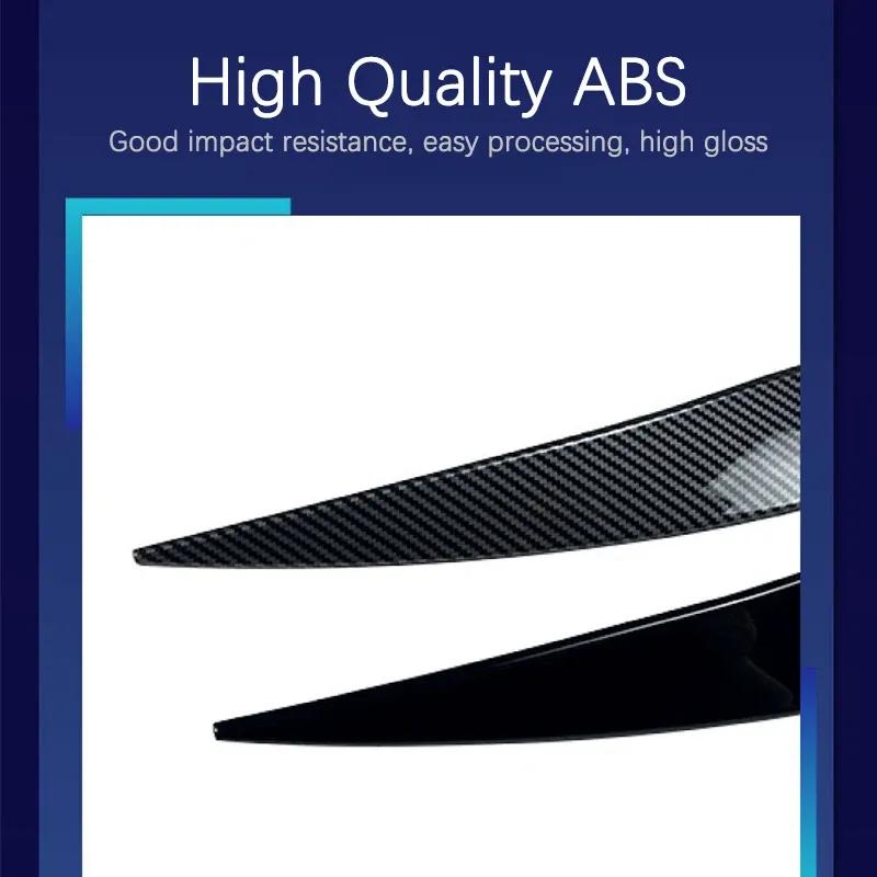 Headlight Eyelid Eyebrow Trims Fits for BMW 3 Series E90 E91 2005 -2011 Sedan/Touring Accessories ABS Gloss Black/Carbon Look