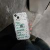 Lucky Letter Art Shockproof Soft Silicone Clear Phone Case For Iphone 13 12 Promax 11 Xsmax Xr X 14 Pro Max Cute Back Cover