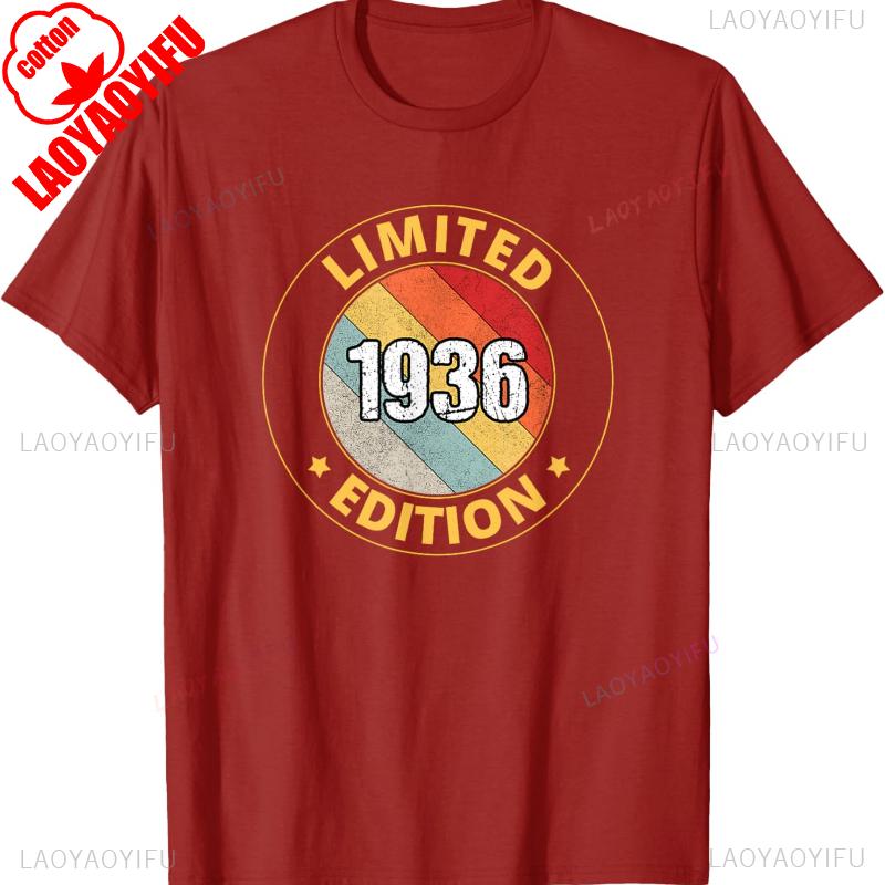 

Retro1936 Birthday Unisex TShirt High Quality Crewneck Casual Style Cotton Printed Tshirt Tops Allmatch Tops Tee Shirt Short S