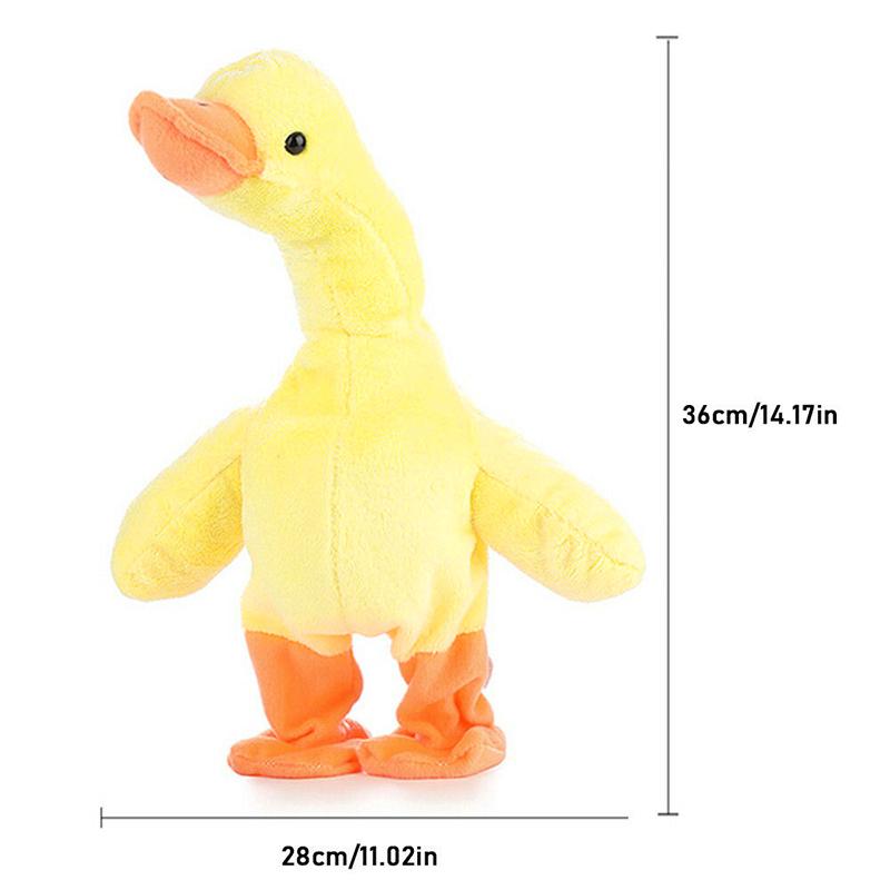 Talking Singing and Walking Duck Musical Duck Toy Dancing with 138 Music NSV Music Phone Duck Baby Toy Brinquedo High Appearance