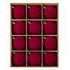 6 Pack Flocked Christmas Ornament Hanging Decorations for Tree Holiday Party Supplies
