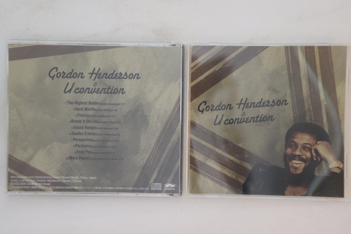 

CD GORDON HENDERSON, U CONVENTION - Gordon Henderson & U Convention CSMCD009 CREOLE STREAM M 2009 Japan Soul/Funk Used