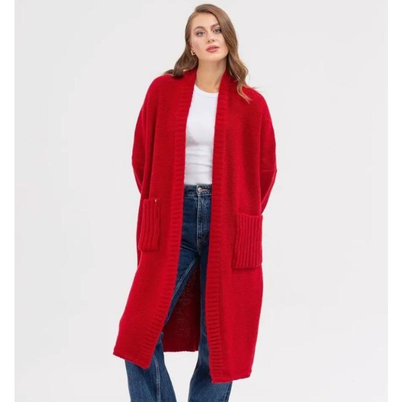 Women's Fashion Casual Fall Winter Solid Color Print Long Sleeve Sweaters