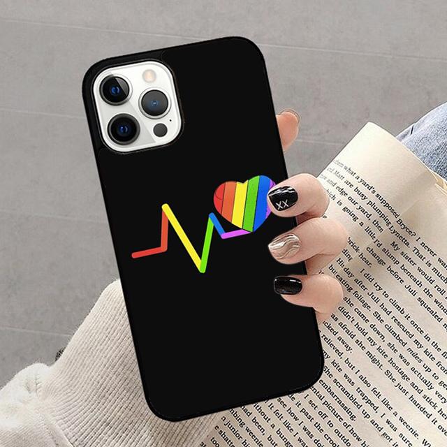 

Autumu Gay Lesbian LGBT Rainbow Pride Phone Case Cover for iPhone 17 Air 16 16e 15 12 11 13 14 Pro Max Plus Coque iPhone 13
