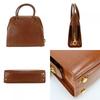 Used Salvatore Ferragamo Handbag Gancini Leather Brown Simple