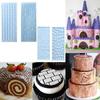 10 Set Fondant Impression Mat Mold Lace Embossing Mat Tree Bark/Brick Wall/Flower/Stone Wall Fondant Impression Mats Texture Design for Cupcake