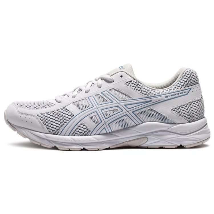 Asics Gel-Contend 4 Comfortable Fashion Fabric Synthetic Leather Low-Top Training Running Shoes Men Sneaker Gray Blue 1011B896-021