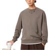 Li Ning China Color Series Solid Color Crew Neck Pullover Casual Long Sleeve Sweatshirt Men Sweatshirt Tree-Gray Brown AWDU657-5