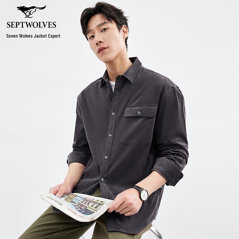 Мужская вельветовая повседневная рубашка с длинным рукавом XXXL