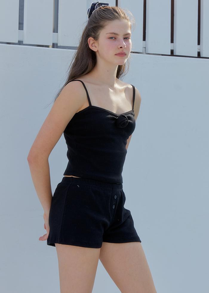 ANOETIC Button Shorts_Black