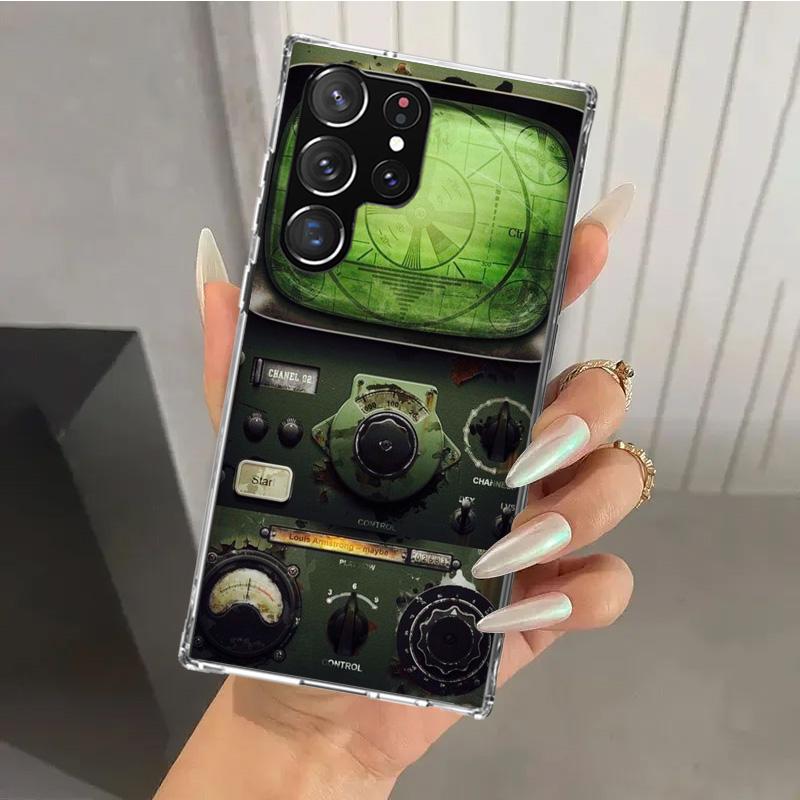 Aviation Aeroplane Helicopter Cockpit Instrument Phone Case for Samsung Galaxy S25 S24 S23 Ultra S22 S21 Plus S20 FE S10 + S10E