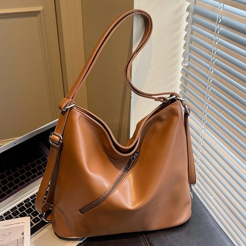 Retro large-capacity commuter backpack women's autumn new niche casual tote bag crossbody shoulder backpack