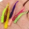 Multi-color Mini Root Fishing Lure - Soft PVC Three-Tailed Spiral Slug