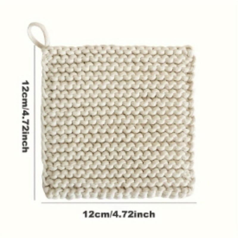 1 Stück Untersetzer, Topfuntersetzer, dicke gestrickte hitzeisolierende Matte für die Verwendung auf dem Küchentisch