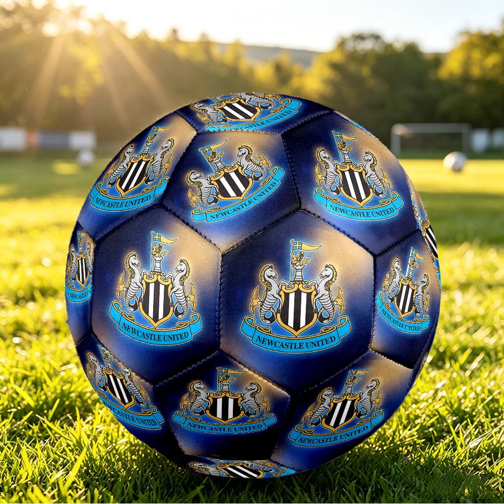 Newcastle United FootballPrinted Size 5 Soccer BFootball, Anti Slip Adult Match Football Souvenir for Football Fans