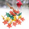 Bird Wood Star Toy Bite Resistant   Wood Star Chewing Toy for Budgies Parakeet Cockatiel Lovebird