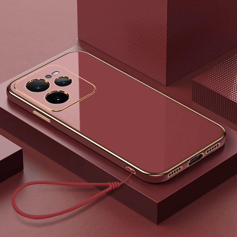 Für Realme GT 7 Pro Hülle Realme GT 7 Pro Handyhülle RMX5010 RMX5011 Hülle GT 7 Pro Luxus Quadratische Beschichtung Stoßfeste Rückseite