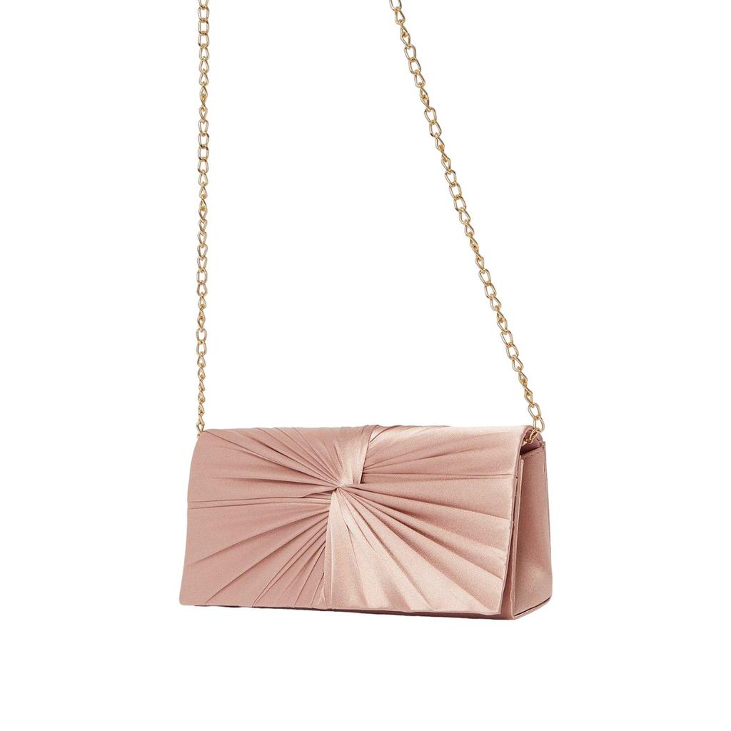 Dorothy Perkins Beauty Satin Twisted Clutch Bag