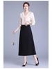 2026 Spring Starry Sky High-Waisted A-Line Midi Skirt for Women