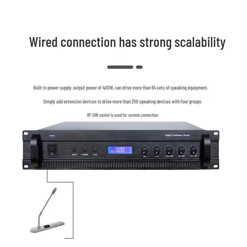 Runpu RP-YSZ2023P Digital Array Conference System Main Controller (CN Version)