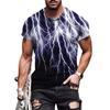 Men's T-shirt Trendy 3D Digital Printed Short Sleeved Top
