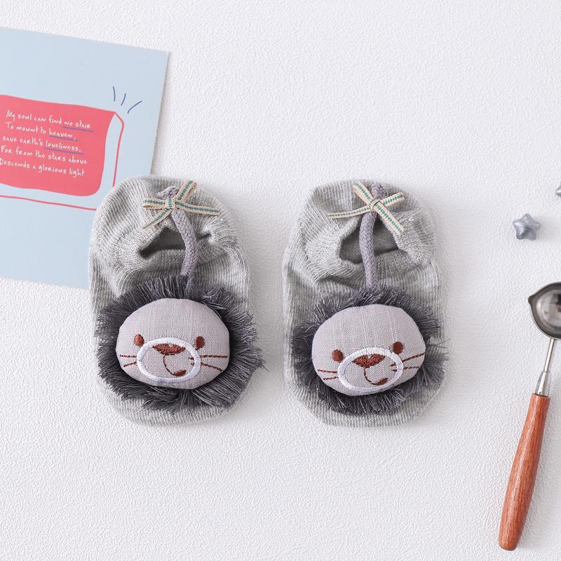 Spring & Autumn 2023 Baby Non-slip Invisible Socks: 3D Cartoon Doll Floor Socks