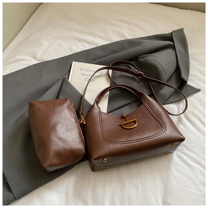 

High-end Retro Niche Commuter Bag, Fashionable Casual Handbag, Single-shoulder Crossbody Bag колір світло кави