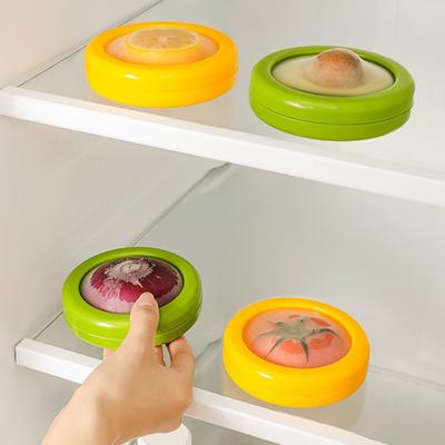 Refrigerator Storage Container Silicone Fruit Storage Box with Twist-Off Lid BPA Free Easy