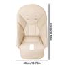 Baby Pu Leather Dining Chair Cover Children Leather Cushion Baby Dining Chair Leather Cover With Padding Seat Case Accessories