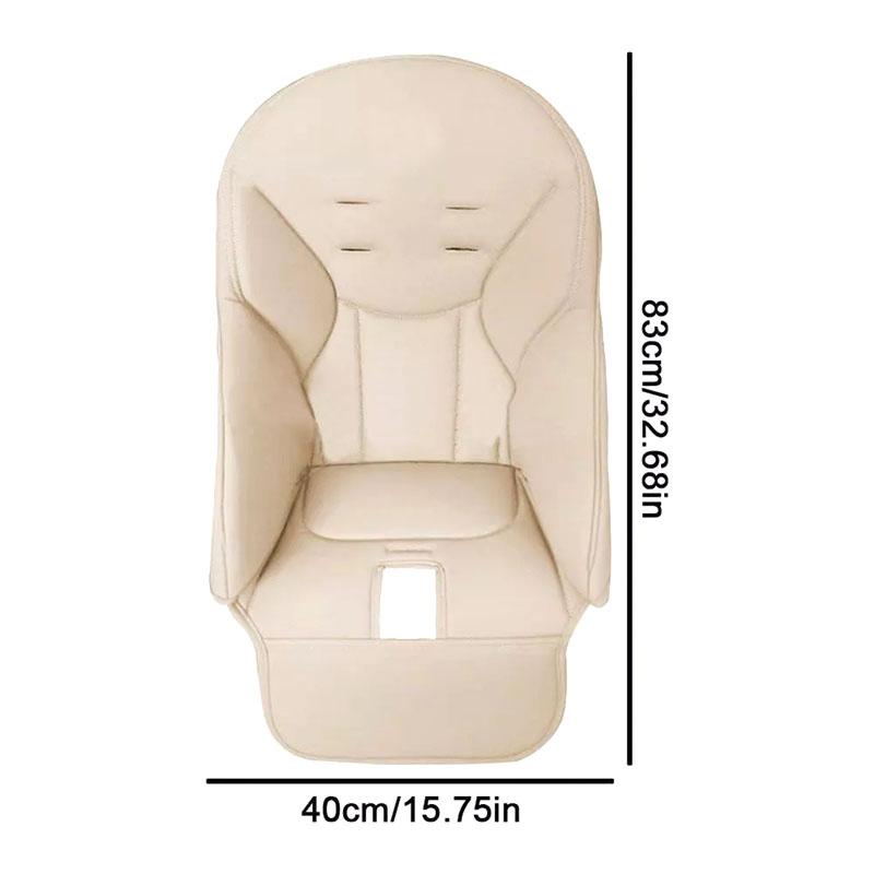 Baby Pu Leather Dining Chair Cover Children Leather Cushion Baby Dining Chair Leather Cover With Padding Seat Case Accessories