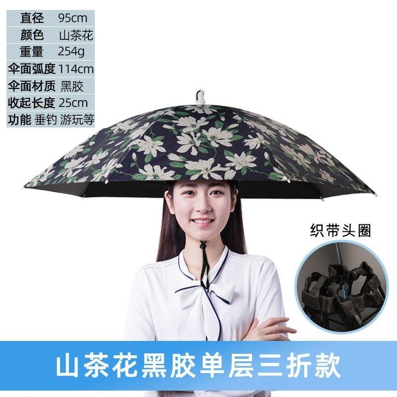 Head Umbrella Working in the Ground Head Umbrella Outdoor Fishing Tea Picking Sanitation Hat Sun Protection Umbrella Cap