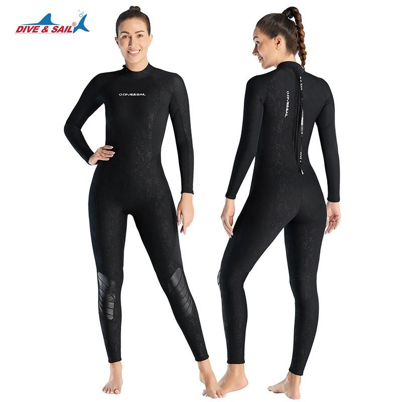Warm Diving Suit 1.5mm One-piece Long-sleeved Cold-proof Snorkeling Surfing Swimming Wet