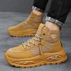 Höst- och vinter höga kängor herr andningsbara fritids utomhus sport trendiga skor unga och unga plattform Martin skor