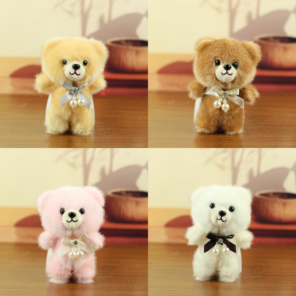 Plush Bear Keychain Toy With Pp Cotton Filling For Kids And Adults