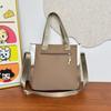 Women's Large Capacity Handbag Color Block Student Shoulder Bag