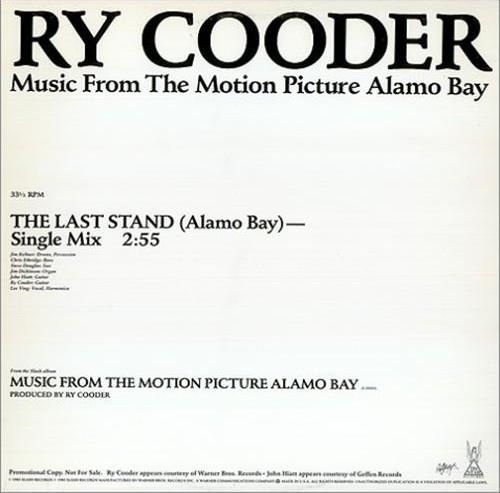 

12-дюймовая пластинка RY COODER The Last Stand PROA2312 Slash 1985 США Рок Б/у
