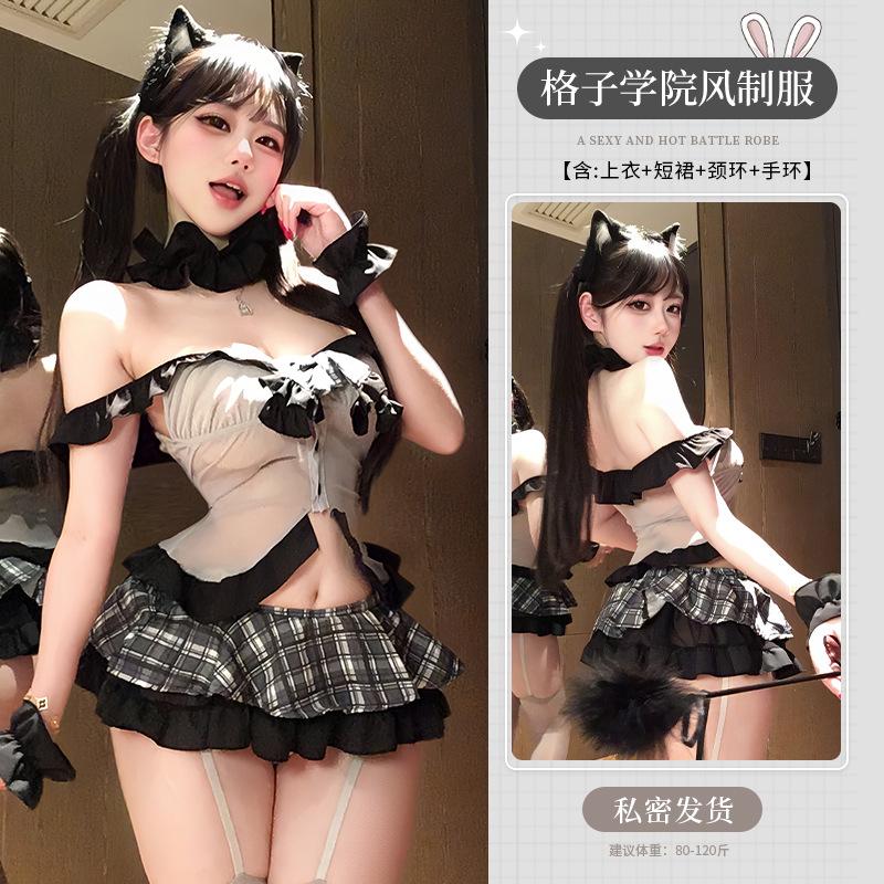 Sexy lingerie sexy jk skirt suit pure desire flirting qqny campus maid uniform pajamas woman